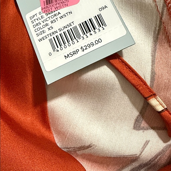 NWT Antonio Melani Victoria Shift Long Sleeve Western Midi Dress - Picture 4 of 6